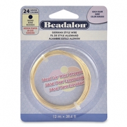 German Style Wire Beadalon 24Gauge round Gold