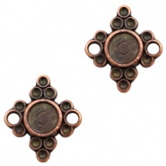 Anh&auml;nger Metall TQ Fassung/Zwischenst&uuml;ck Rautenform Kupfer (nickelfrei)