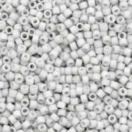 Miyuki Perlen 11/0 delica's Opaque matte light smoke grau