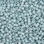 Miyuki Perlen 11/0 delica's Duracoat opaque dyed moody blue