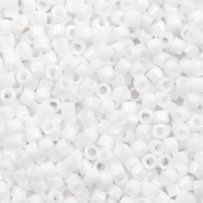 Miyuki Perlen 11/0 delica's Matte AB white