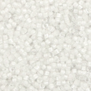 Miyuki Perlen 11/0 delica's White lined AB crystal DB-66