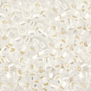 Miyuki 8/0 Rocailles Silverlined crystal 8-1