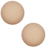 12 mm classic Polaris Elements Cabochon matt Taupe brown
