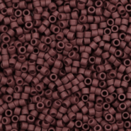 Miyuki Perlen 11/0 delica's Opaque matte currant brown DB-1584