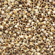 Miyuki Perlen 11/0 delica's Opaque picasso yellow DB-2262