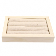 Schmuck Display f&uuml;r Ringe Natural-linen off white