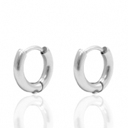 Stainless Steel - Rostfrei Stahl Ohrringe Creolen Silber