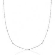 Stainless Steel - Rostfrei Stahl Kette Ball Mix&Match Silber