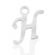 Anh&auml;nger aus Stainless Steel - Rostfreiem Stahl Initial H Silber
