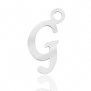 Anh&auml;nger aus Stainless Steel - Rostfreiem Stahl Initial G Silber