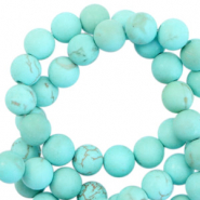 Naturstein Perlen 8mm matt Blue turquoise