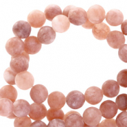 Naturstein Perlen Chalcedon und Achat 4mm matt Faded rose pink