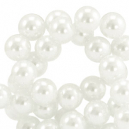Top Qualit&auml;t Glaswachs Perlen 8mm White