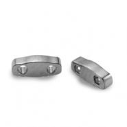 Miyuki Perlen 5x1.2mm quarter tila Plated nickel anthracite QTL-190