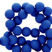 6 mm Perlen aus Acryl Royal blue