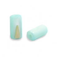 Perle Muschel Tube Light turquoise blue