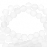 Glas Perlen 4 mm matt White