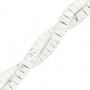 Perlen Naturstein Disc 4mm Marble beige