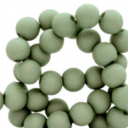 6 mm Perlen aus Acryl Basil green