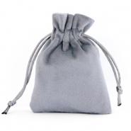 Velvet Schmuck Beutel Grey