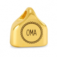 Endkappen Metall DQ "OMA" Mix & Match Gold (Nickelfrei)