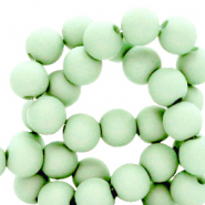 6 mm Perlen aus Acryl matt Soft mint