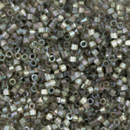 Miyuki Perlen 11/0 delica's Silk inside dyed rustic gray ab DB-1872