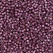 Miyuki Perlen 11/0 delica's Duracoat galvanized eggplant purple DB-1850