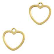 Anh&auml;nger aus Stainless Steel - Rostfreiem Stahl Heart Gold