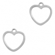 Anh&auml;nger aus Stainless Steel - Rostfreiem Stahl Heart Silber