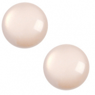 12 mm classic Polaris Elements Cabochon shiny Light cream peach