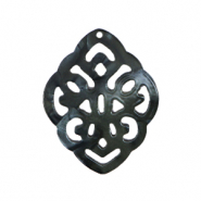 Anh&auml;nger aus Resin Barock Rhombus Black