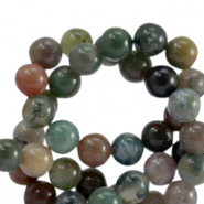 Perlen Naturstein Chalcedon (Jaspis) 8mm Multicolour green