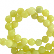 Perlen Naturstein Seraphinit 6mm Greenish yellow
