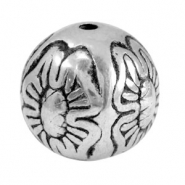 Perlen Metallook Flower Antik silber