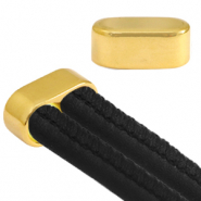 Endkappen Metall DQ doppel &Oslash;10mm Gold (Nickelfrei)