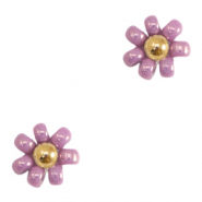 Miyuki-Blumenperle 8mm Purple-gold
