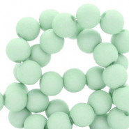 6 mm Perlen aus Acryl matt Soft turquoise green