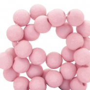 4 mm Perlen aus Acryl matt Sorbet pink