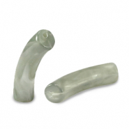 Perlen aus Acryl Tube Marble greige