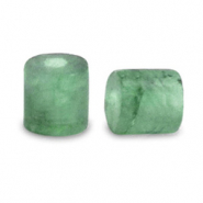 Disc Natursteinperlen Aventurinquarz 4x4mm Jade green