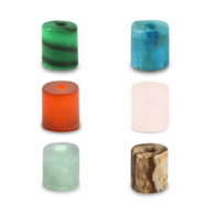 Disc Natursteinperlen Mix 2x2mm Multicolour