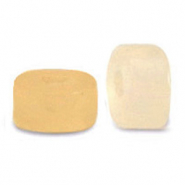 Disc Natursteinperlen Quarz 6x3mm Amber orange