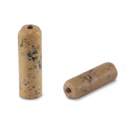 Perlen Naturstein Jaspis Tubes Tawny brown