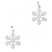 Anh&auml;nger aus Stainless Steel - Rostfreiem Stahl Snowflake Silver
