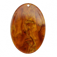 Anh&auml;nger aus Resin Oval Topaz brown