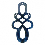 Anh&auml;nger aus Resin Barock Glitzer Multicolor galaxy