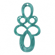 Anh&auml;nger aus Resin Barock Petrol blue