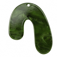 Anh&auml;nger aus Resin im Organicdesign Moss green